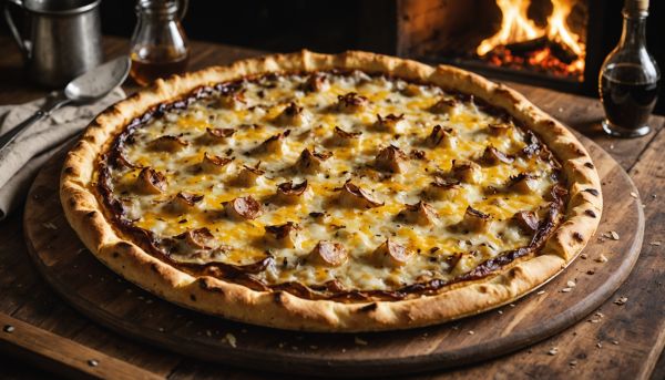 La tarte flambée se déguste traditionnellement bien chaude
